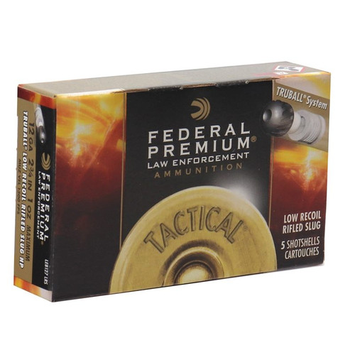 Federal Premium Ammunition - 12 Gauge - 2 3/4" - 1 Oz. Truball Low Recoil Rifled Slug HP - 5 Rounds