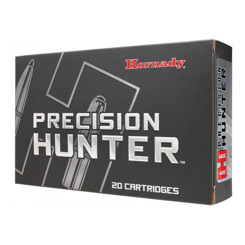 Hornady Precision Hunter Ammunition - 338 Winchester Magnum  - 230 Grain ELD-X - 20 Rounds - Brass Case
