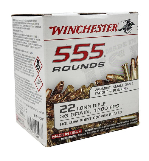 Winchester | 22 Long Rifle 36gr HP | 555 Rounds