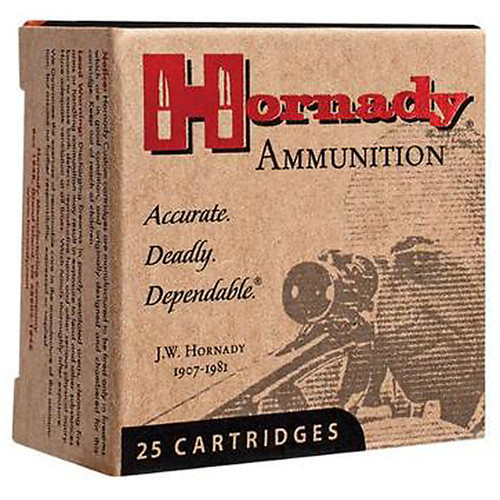 Hornady Custom Ammunition - 32 Auto - 60 Grain XTP Hollow Point - 25 Rounds - Brass Case
