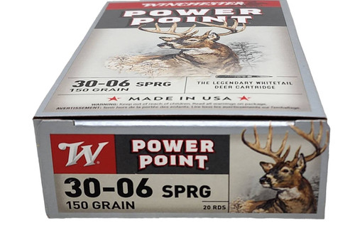 Winchester Super-X Ammunition - 30-06 Springfield - 150 Grain Power Point - 20 Rounds - Brass Case