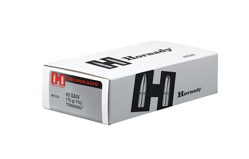 Hornady 40 S&W 175 Grain FMJ Training Brass LE - 500 Rounds  - Brass Case