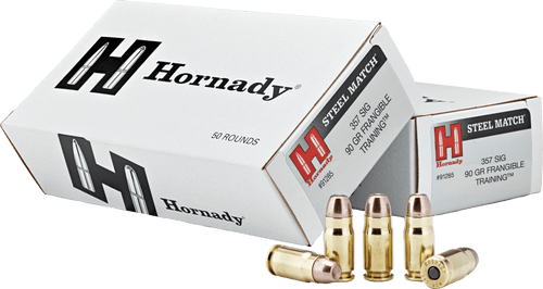Hornady 357 Sig 90 Grain Frangible LE - 500 Rounds - Brass Case