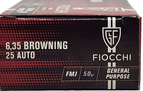 Fiocchi | 25 Auto 50gr FMJ | 50 Rounds