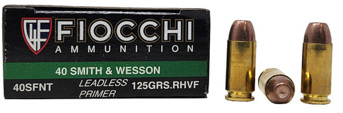 Fiocchi Frangible Ammunition - 40 S&W - 125 Grain SinterFire Flat Point - 50 Rounds