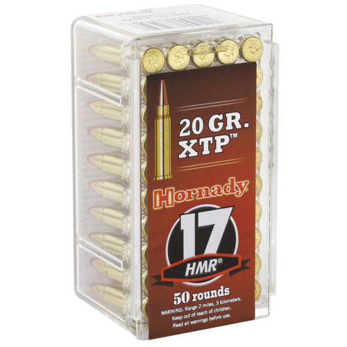 Hornady Ammunition - 17 HMR - 20 Grain XTP Hollow Point - 50 Rounds