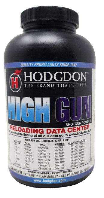 Hodgdon High Gun Smokeless Powder - 1 Lb. ** ADULT SIGNATURE REQUIRED** SEE DETAILS IN DESCRIPTION