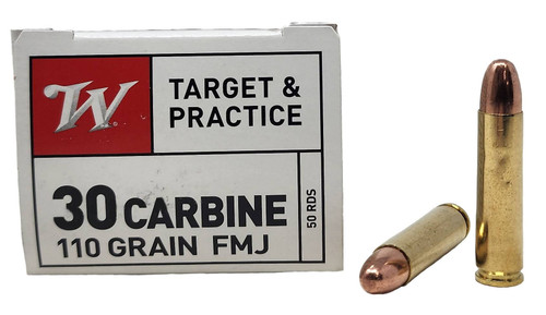 Winchester | 30 Carbine 110gr FMJ | 50 Rounds
