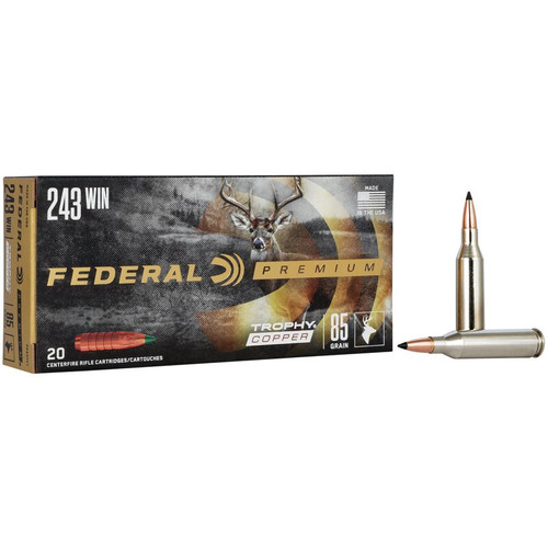 Federal | 243 Win 85gr Trophy Copper  | 20 Rounds