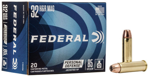 Federal Ammunition - 32 H&R Magnum - 85 Grain Jacketed Hollow Point - 20 Rounds