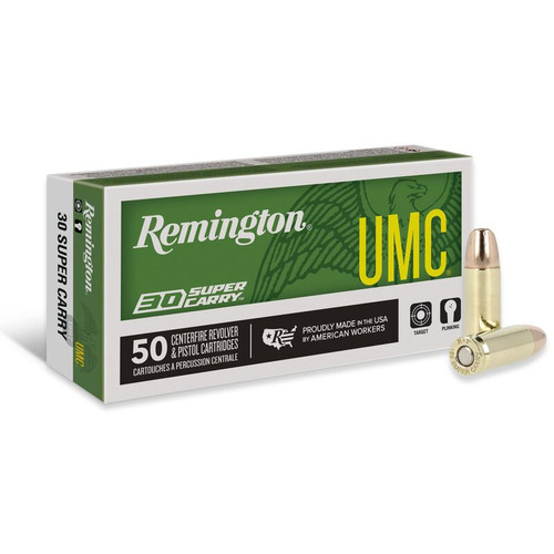 Remington Ammunition - 30 Super Carry - 100 Grain Full Metal Jacket - 50 Rounds