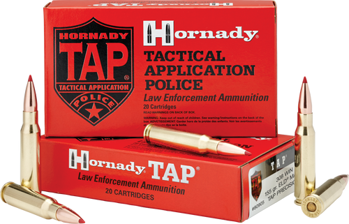 Hornady 308 Win 155 Grain ELD Match TAP Precision LE - 200 Rounds - CASE