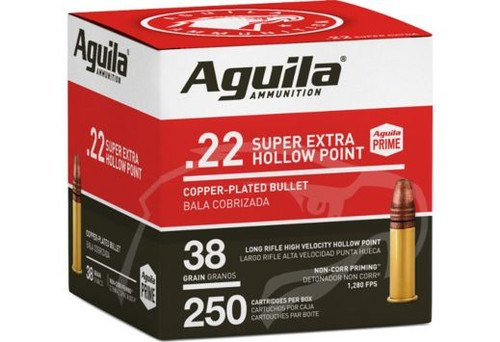 Aguila | 22 Long Rifle 38gr HP | 250 Rounds