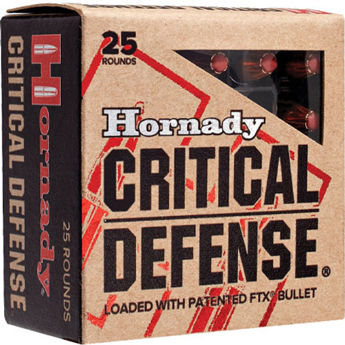 Hornady Critical Defense Ammunition - 32 H&R Mag - 80 Grain FTX - 25 Rounds