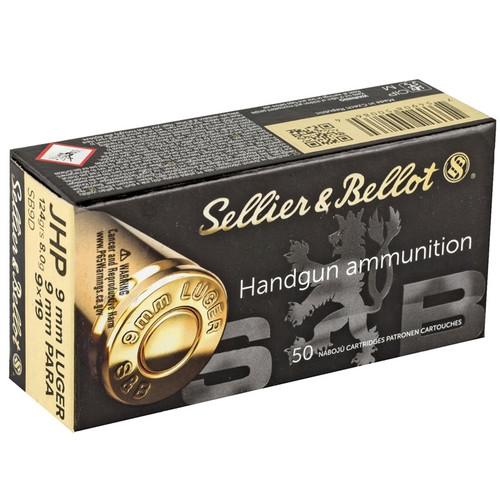 Sellier | 9mm Luger 124gr JHP | 50 Rounds