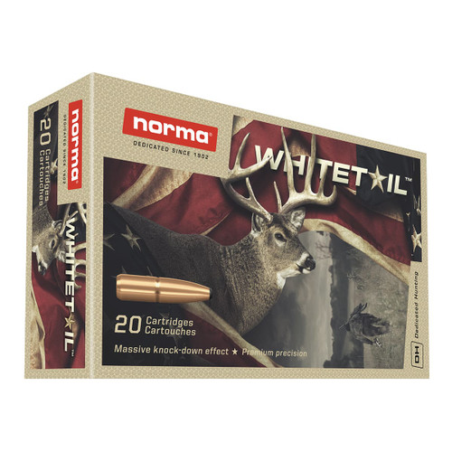 Norma Whitetail Ammunition - 243 Winchester - 100 Grain Soft Point - 20 Rounds