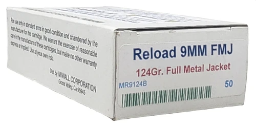 Miwall | 9 MM 124gr FMJ | 50 Rounds