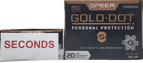 Speer | 25 ACP 35gr HP | 20 Rounds