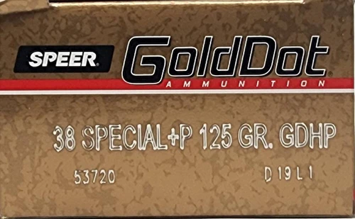 Speer | 38 Special +P 125gr HP | 50 Rounds