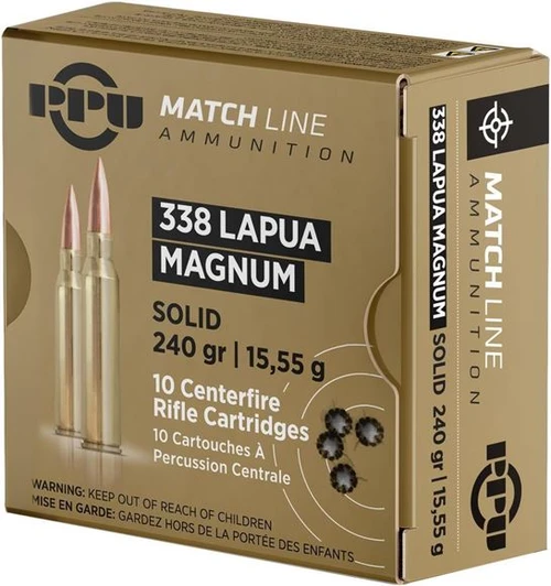 Prvi | 338 Lapua Magnum 240gr Solid | 10 Rounds
