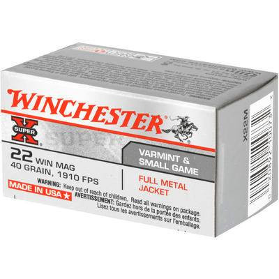 Winchester Super | 22 Win Mag 40gr FMJ | 250 Rounds