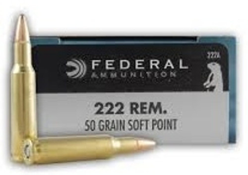Federal | 222 Remington 50gr SP | 20 Rounds