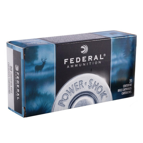 Federal PowerShok Ammunition - 300 Winchester Magnum - 150 Grain Jacketed Soft Point - 20 Rounds - Brass Case Federal PowerShok Ammunition - 300 Winchester Magnum - 150 Grain Jacketed Soft Point - 20 Rounds - Brass Case
