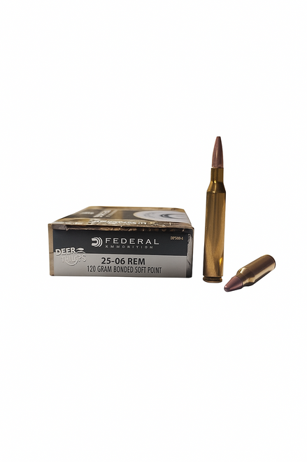 Federal Ammunition - 25-06 Remington - 120 Grain Soft Point - 20 Rounds Federal Ammunition - 25-06 Remington - 120 Grain Soft Point - 20 Rounds