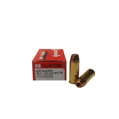 Hornady Custom Ammunition - 480 Ruger -  325 Grain XTP Hollow Point- 20 Rounds - Brass Case
