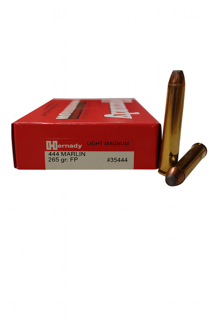 Hornady Ammunition - 444 Marlin - 265 Grain FP - 20 Rounds - Brass Case Hornady Ammunition - 444 Marlin - 265 Grain FP - 20 Rounds - Brass Case
