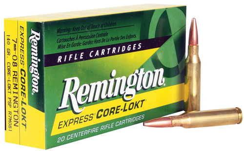 Remington Express Ammunition - 7MM-08 Remington - 140 Grain Pointed Soft Point - 20 Rounds Remington Express Ammunition - 7MM-08 Remington - 140 Grain Pointed Soft Point - 20 Rounds