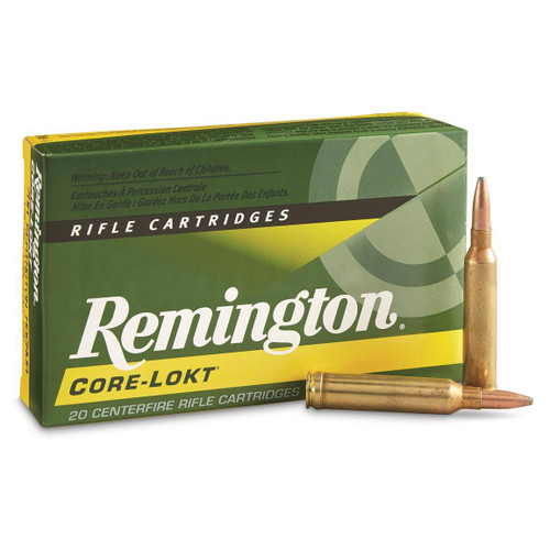 Remington Core-Lokt Ammunition - 7 MM Remington  Magnum - 175 Grain Pointed Soft Point - 20 Round