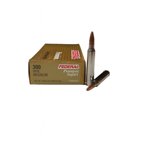 Federal Premium Ammunition - 300 Winchester - 180 Grain Nosler Partition - 20 Rounds Federal Premium Ammunition - 300 Winchester - 180 Grain Nosler Partition - 20 Rounds