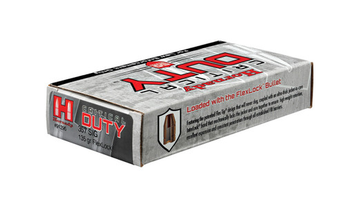 Hornady 357 Sig 135 Grain Critical Duty LE - 50 Rounds - Brass Case Hornady 357 Sig 135 Grain Critical Duty LE - 50 Rounds - Brass Case