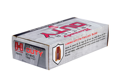 Hornady 357 Mag 135 Grain Critical Duty LE - 50 Rounds - Brass Case Hornady 357 Mag 135 Grain Critical Duty LE - 50 Rounds - Brass Case