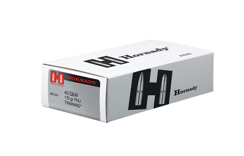 Hornady 40 S&W 175 Grain FMJ Training Brass LE - 50 Rounds - Brass Case Hornady 40 S&W 175 Grain FMJ Training Brass LE - 50 Rounds - Brass Case