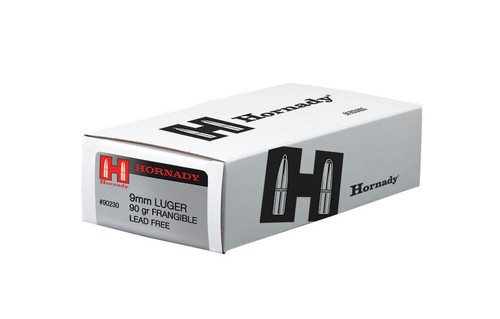 Hornady 9mm Luger 90 Grain Frangible LE - 50 Rounds - Brass Case Hornady 9mm Luger 90 Grain Frangible LE - 50 Rounds - Brass Case