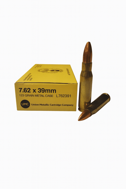 UMC Ammunition - 7.62x39 MM - 123 Grain Metal Case - 20 Rounds