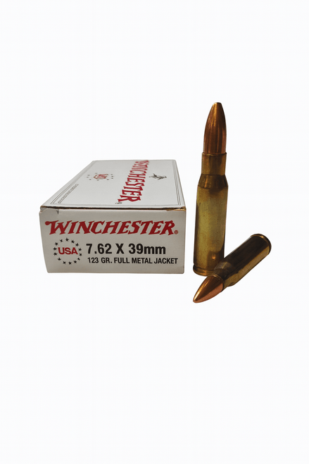 Winchester Ammunition - 7.62x39 MM - 123 Grain Full Metal Jacket - 20  Rounds