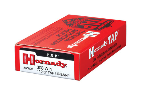 Hornady 308 Win 110 Grain TAP Urban LE - 20 Rounds - Brass Case Hornady 308 Win 110 Grain TAP Urban LE - 20 Rounds - Brass Case