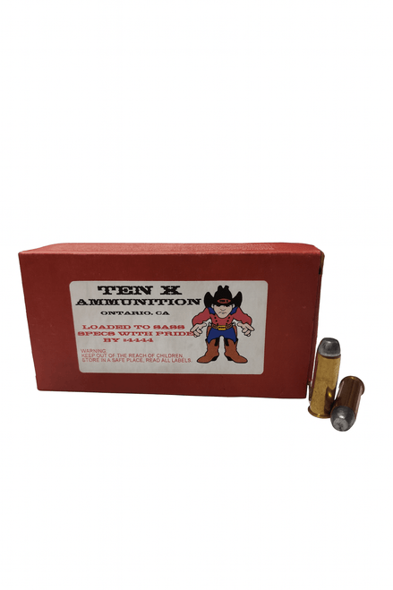 Ten-X Ammunition - 44 Remington Magnum - 200 Grain Round Nose Flat Point - 50 Rounds
