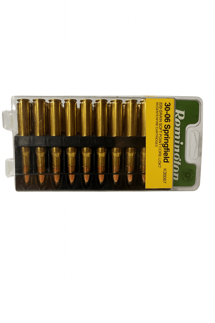 Remington Core-Lokt Ammunition - 30-06  Springfield - 220 Grain Soft Point - 20 Rounds - Brass Case