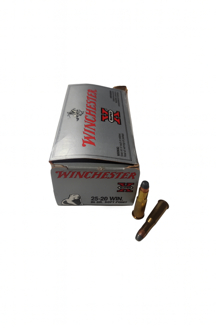 Winchester Super-X Ammunition - 25-20 Winchester - 86 Grain Soft Point - 50 Rounds Winchester Super-X Ammunition - 25-20 Winchester - 86 Grain Soft Point - 50 Rounds