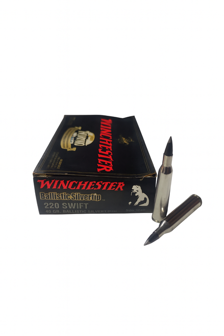 Winchester Ammunition - 220 Swift - 40 Grain Ballistic Silver Tip - 20 Rounds Winchester Ammunition - 220 Swift - 40 Grain Ballistic Silver Tip - 20 Rounds