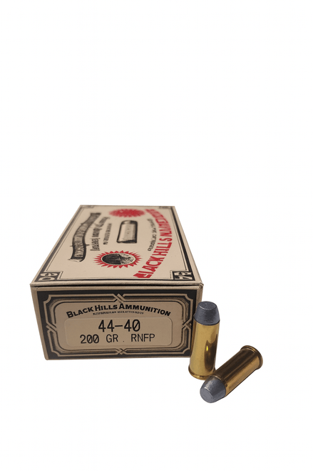 Black Hills Ammunition - 44-40 Winchester - 200 Grain Round Nose Flat Point - 50 Rounds - Brass Case