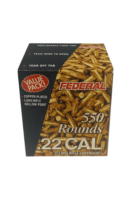 Federal | 22 Long Rifle 36gr HP | 550 Rounds