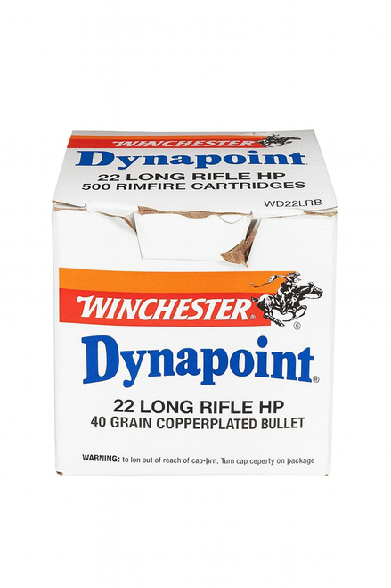 Winchester Ammunition - 22 Long Rifle - 40 Grain Hollow Point - 500 Rounds - Brass Case Winchester Ammunition - 22 Long Rifle - 40 Grain Hollow Point - 500 Rounds - Brass Case