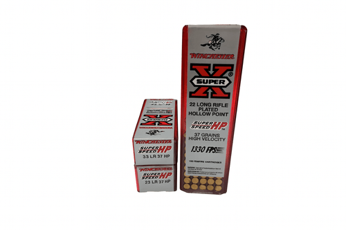 Winchester Super-X Ammunition - 22 Long Rifle - 37 Grain Plated Hollow Point - 100 Rounds
