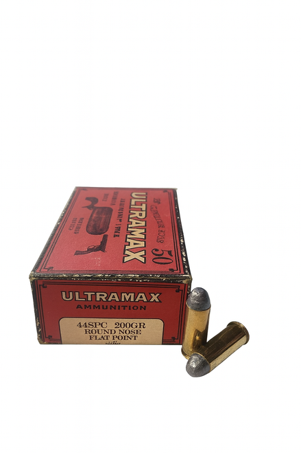 Ultramax Ammunition - 44 S&W Special - 200 Grain Round Nose Flat Point - 50 Rounds Ultramax Ammunition - 44 S&W Special - 200 Grain Round Nose Flat Point - 50 Rounds