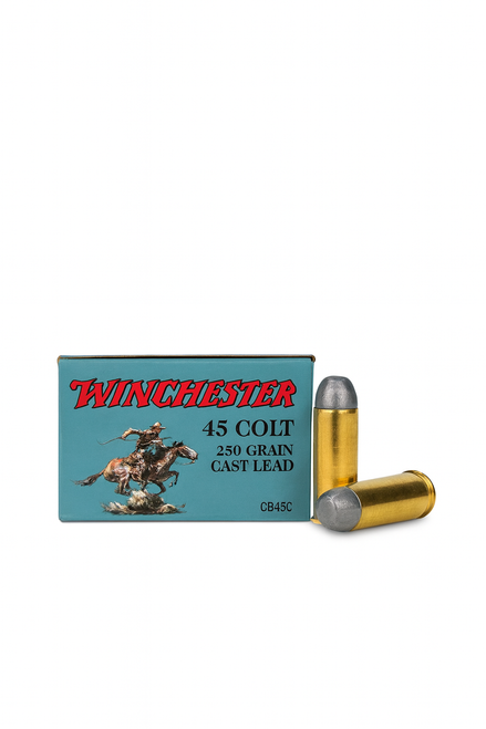 Winchester  Ammunition - 45 Long Colt - 250 Grain Cast Lead - 50 Rounds Winchester  Ammunition - 45 Long Colt - 250 Grain Cast Lead - 50 Rounds
